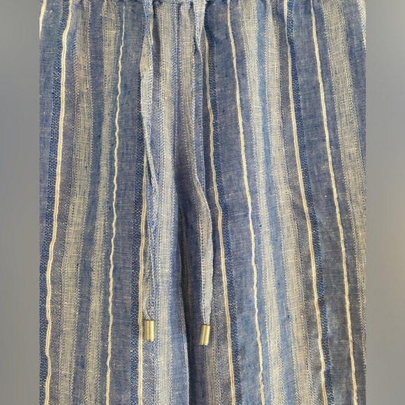 Tommy Bahama Linen Blue Striped Pants size XS - Picture 11 of 15
